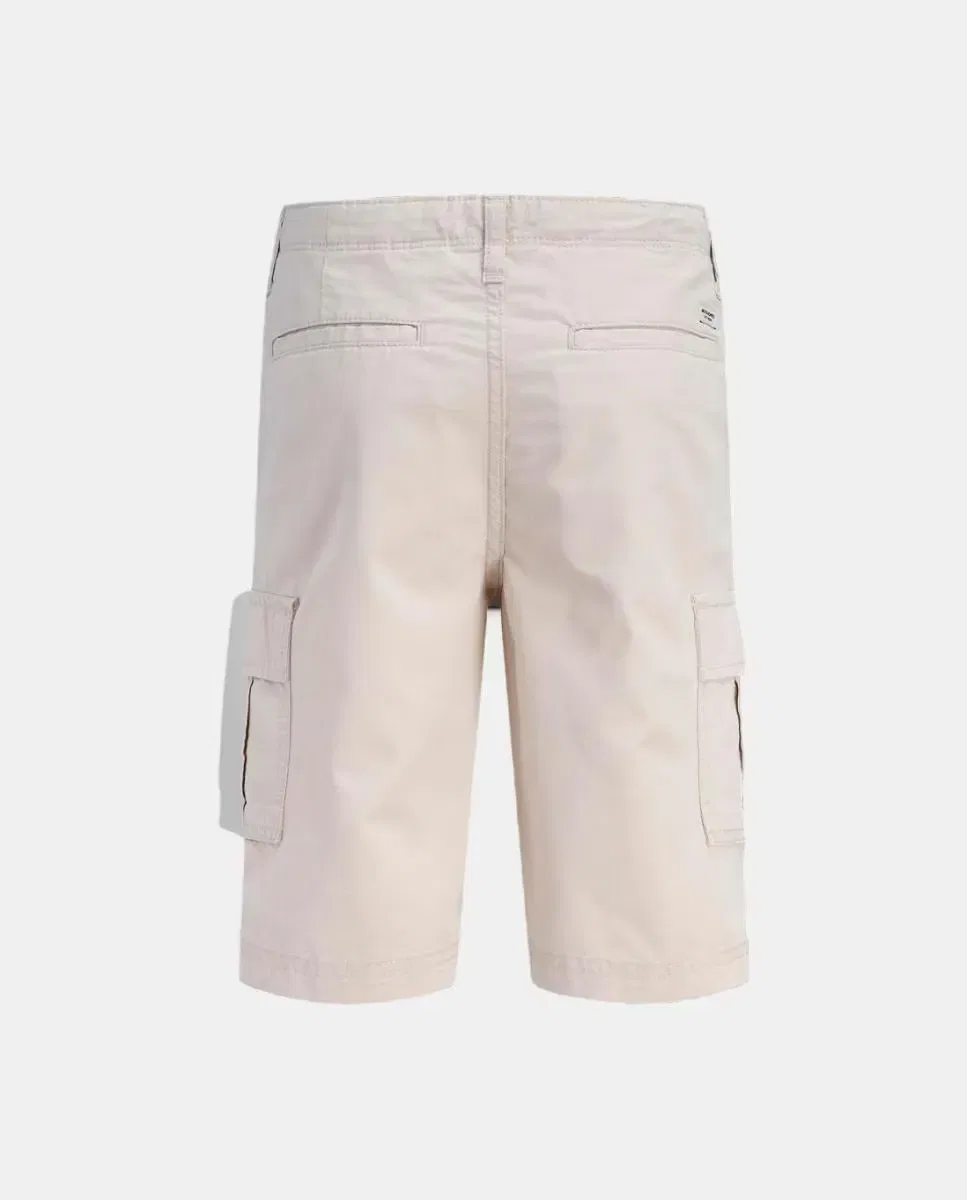 Детские шорты-бермуды для мальчиков свободного кроя Relaxed Fit Jack & Jones, Crema — фото 2
