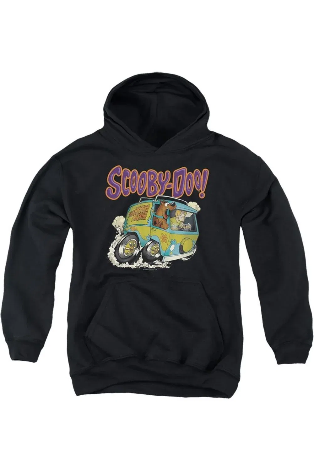 Детское худи с капюшоном с принтом Scooby Doo Scoob Fink Gildan, черный
