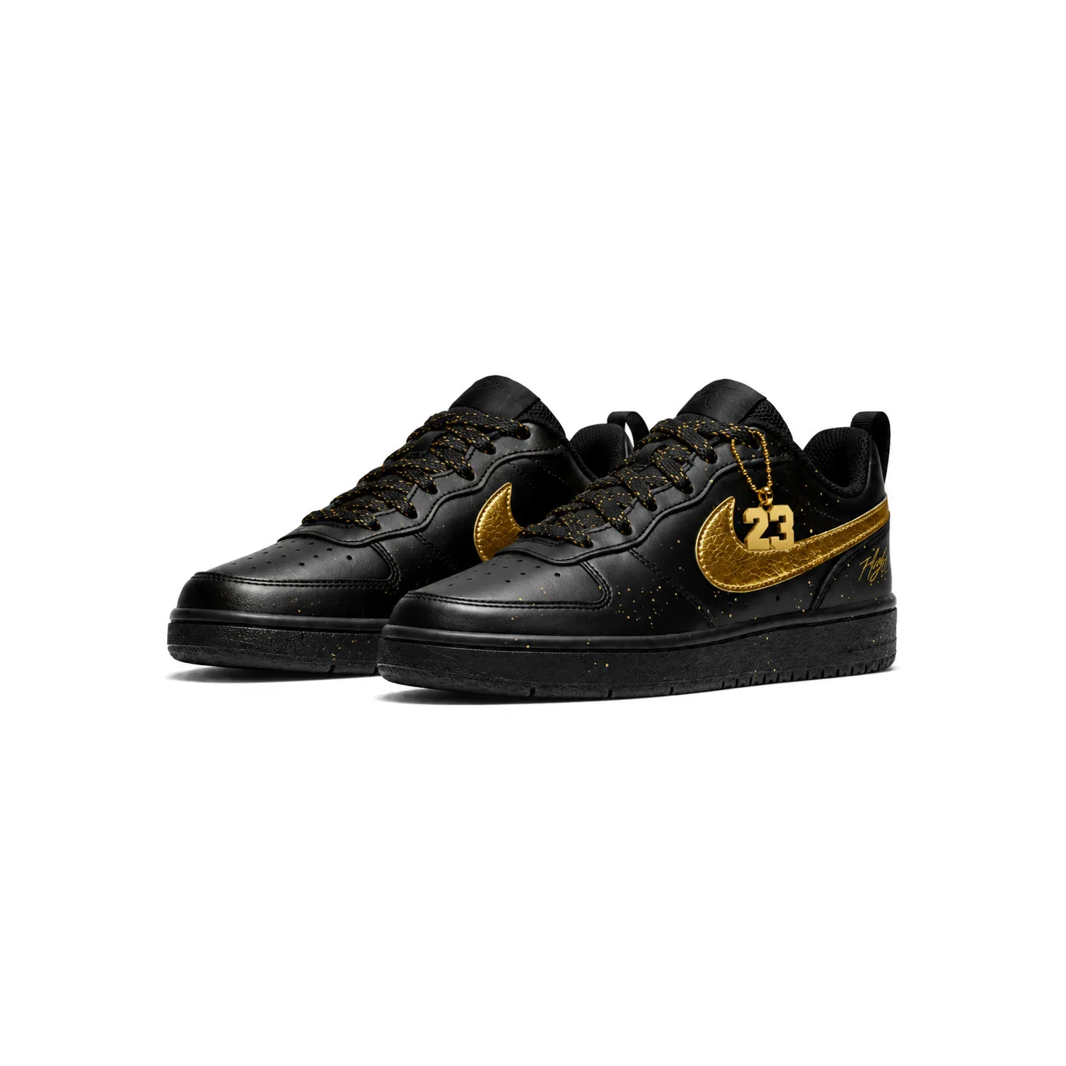 Детские кроссовки для скейтбординга с принтом Nike Court Borough 2, Black — фото 4