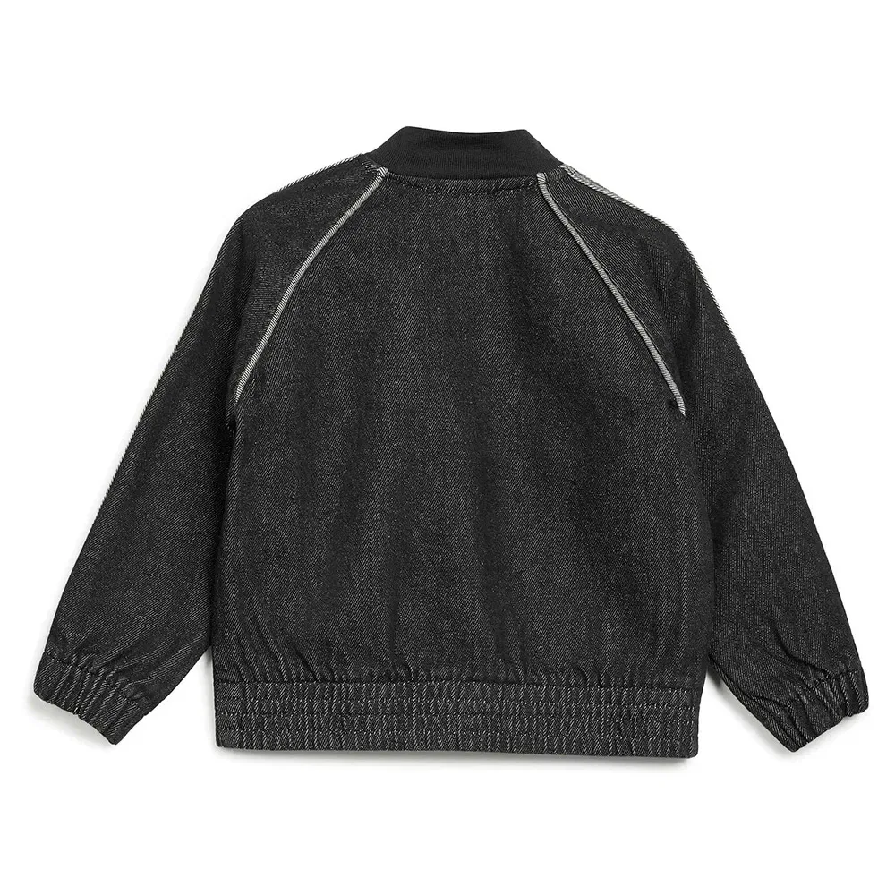 Джинсовая куртка Adidas Originals SST Track, черный — фото 2