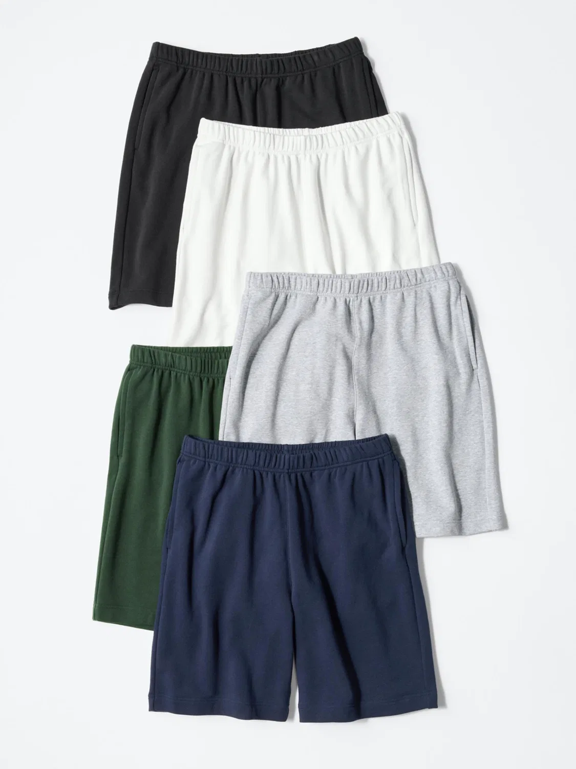 Шорты высокой эластичности Uniqlo, молочный — фото 4