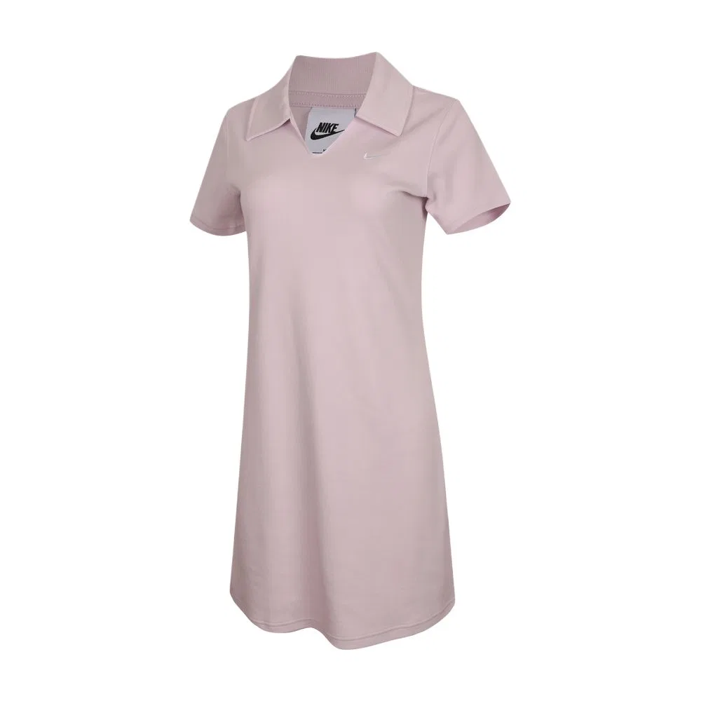 Женское платье с коротким рукавом поло Pink Nike