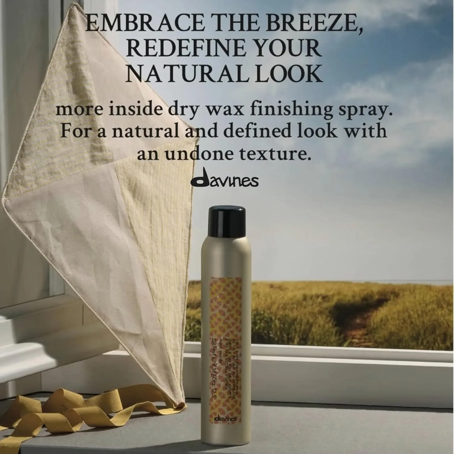Davines This Is A Dry Wax Finishing Spray, сильная фиксация, текстура и определение - создает сатиново-матовую текстуру и разделяет пряди без жесткости, 200 мл — фото 4