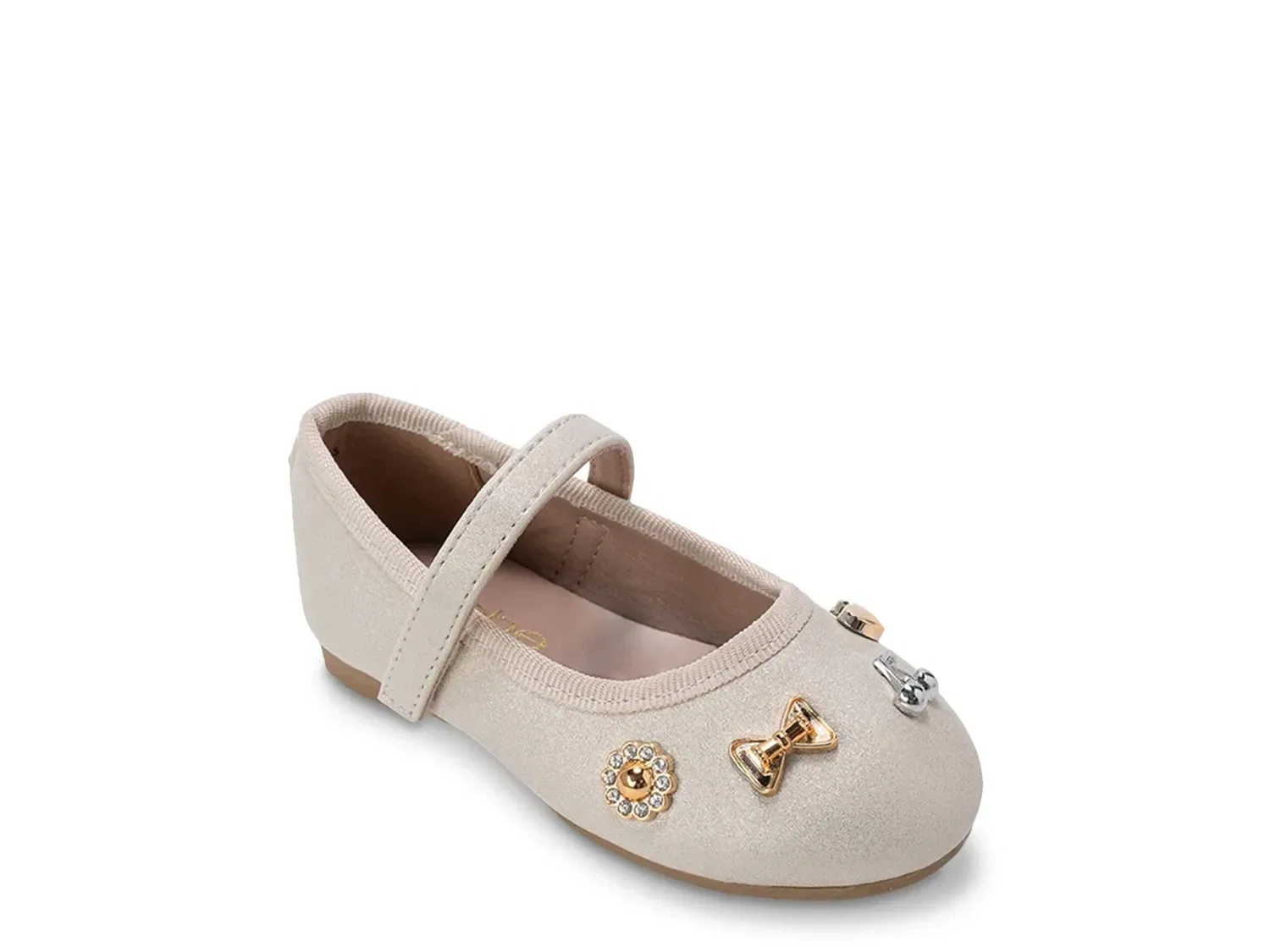 Туфли Мэри Джейн Dottie с блестками, bebe, тауп