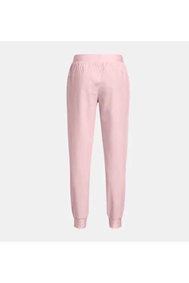 Детские спортивные брюки для девочек зауженные Under Armour, Pink — фото 2