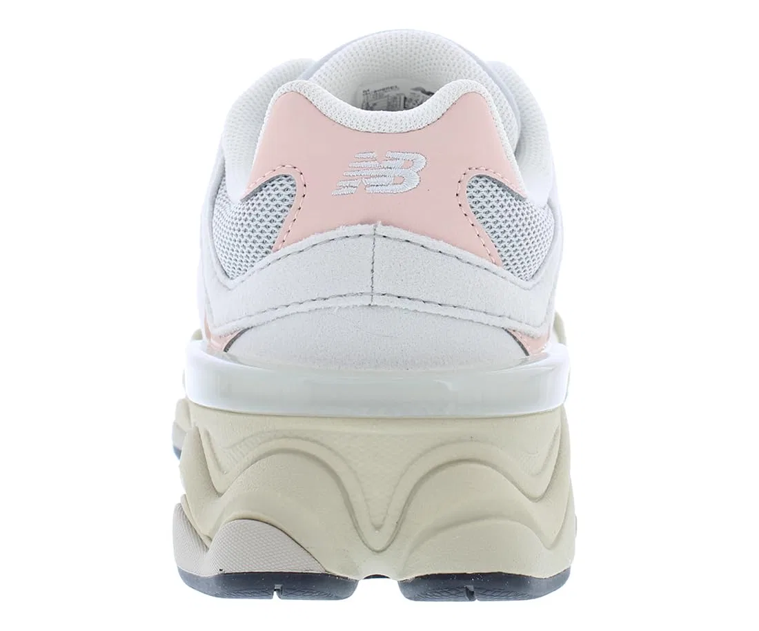 Детские кроссовки для мальчиков с принтом New Balance, Grey Pink Grey — фото 4