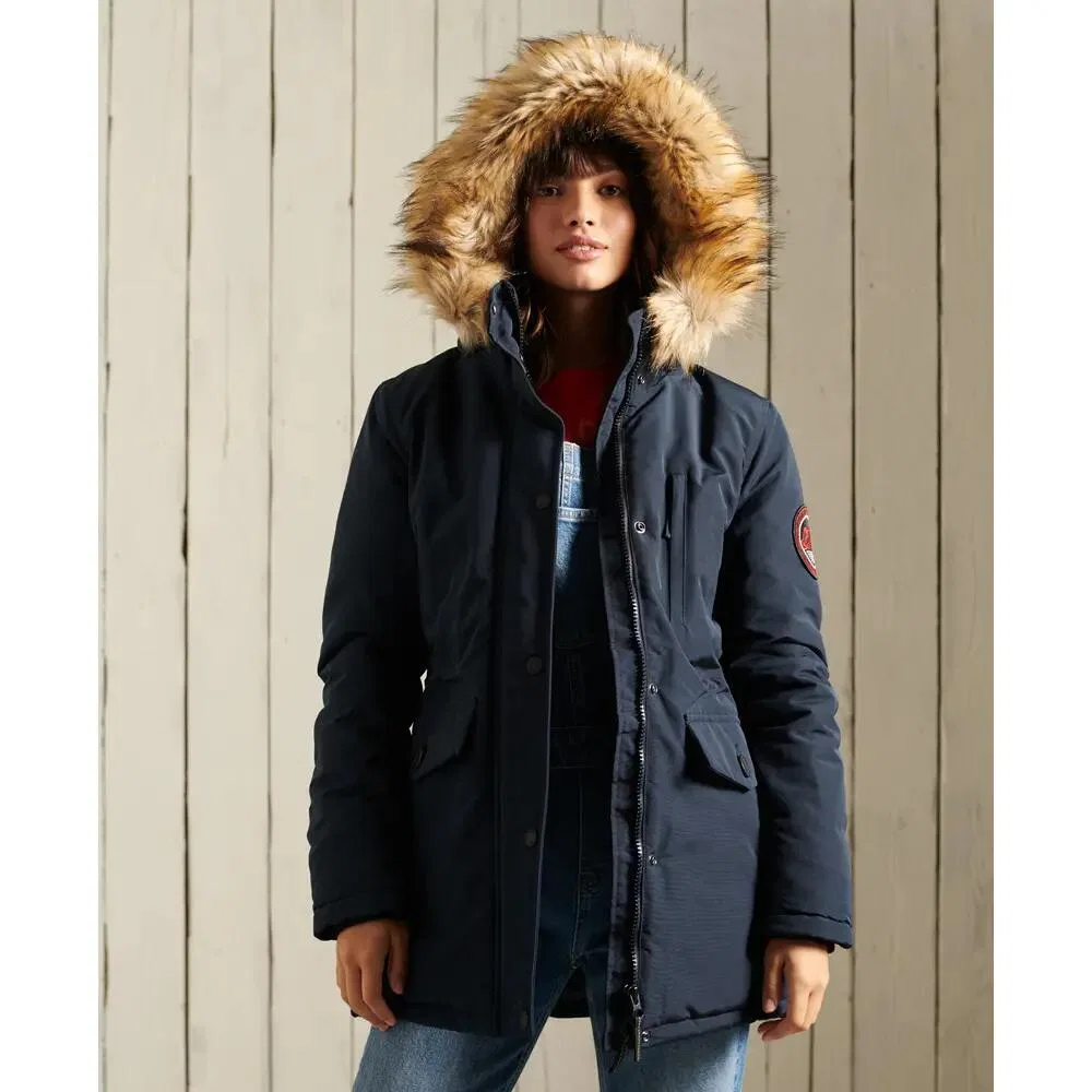Женская парка с капюшоном Everest Superdry, Blau