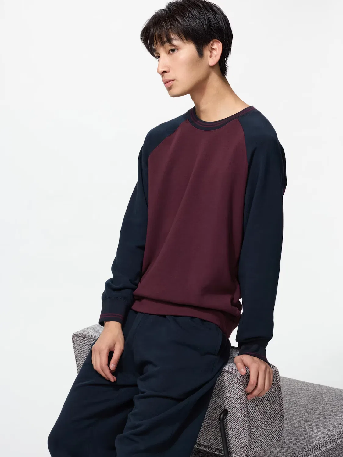 Спортивный костюм Uniqlo, спортивный, бордовый