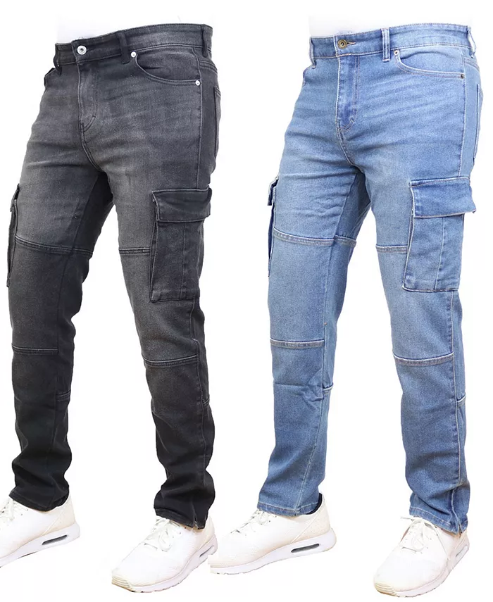 

Мужские джинсы с эластичными карманами-карго, 2 шт Blue Ice, мультиколор