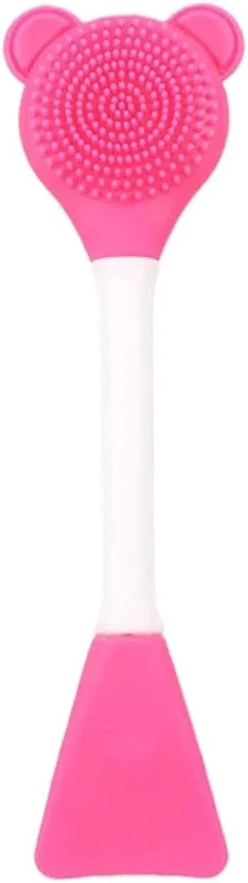Силиконовая кисть для лица 2-в-1, EYZJQSTUV, 1 шт, Rose Red