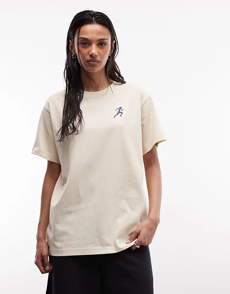 Футболка Nike Athletics с графическим принтом, бежевый — фото 3