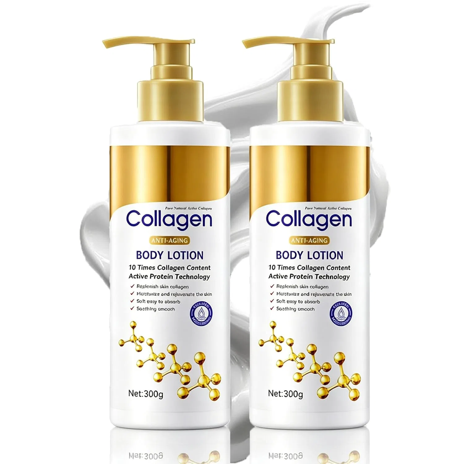Коллагеновый лосьон для тела, 300 г, 2 шт Generic