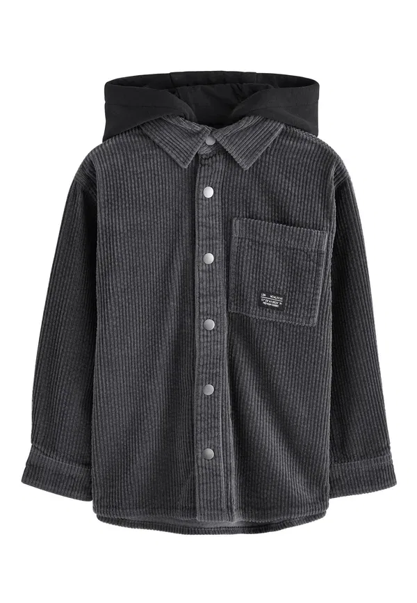 Кофта из вельвета Regular fit Next Charcoal Grey, серый
