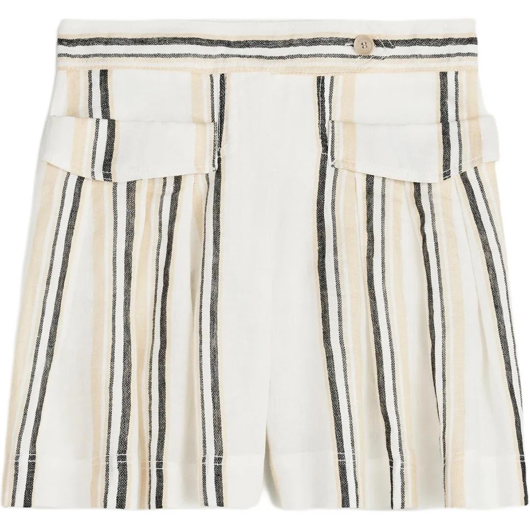Женские шорты повседневные Raw White, ZARA
