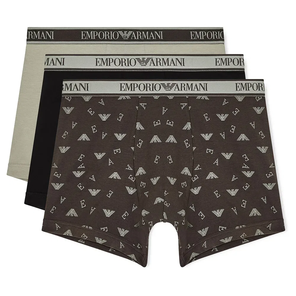 Боксеры Emporio Armani, комплект 3 шт, мультиколор