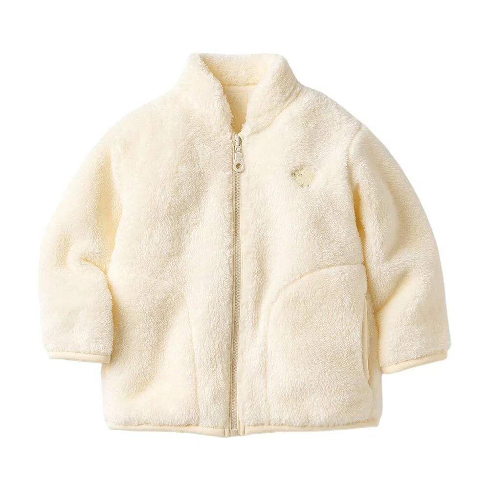 Детский топ с воротником-стойкой Ivory UNIQLO