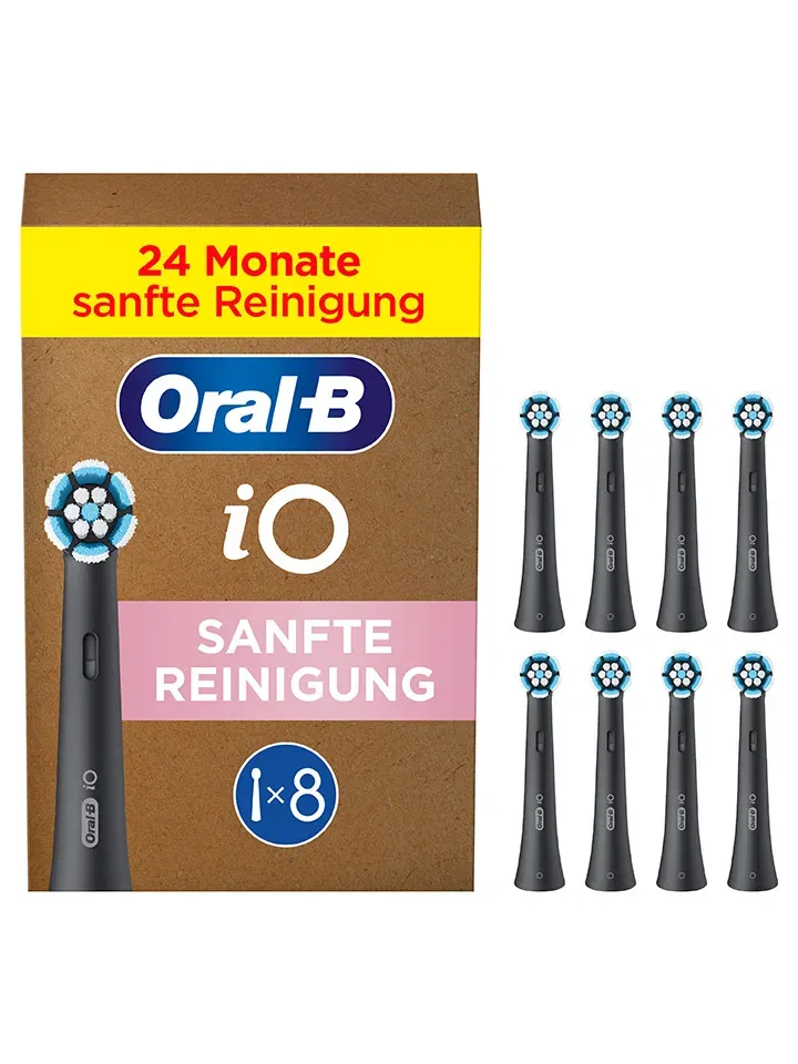 Набор сменных насадок Oral-B iO Sanfte Reinigung черный