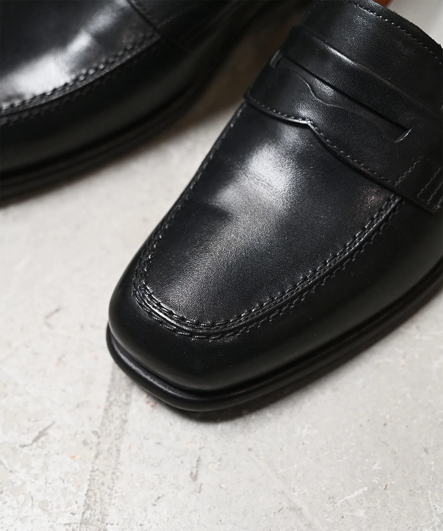 Мужские лоферы EARLE The second pair of loafers из кожи кип — фото 4