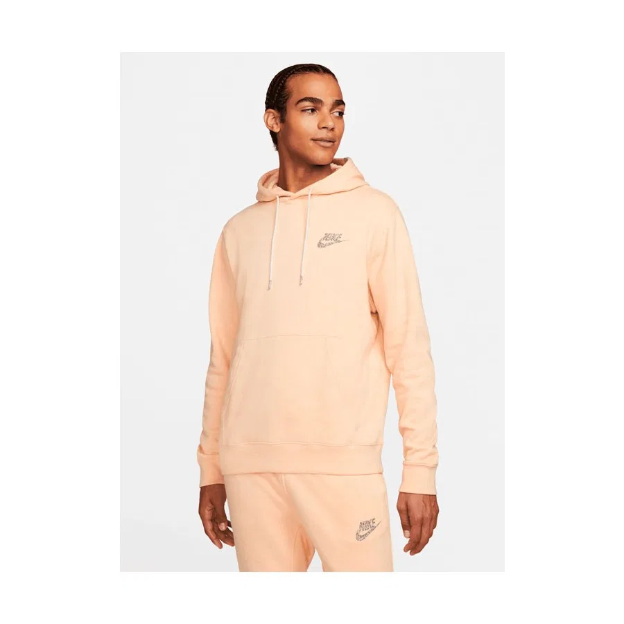 Мужской свитшот с капюшоном на флисе Nike Sportswear Club Fleece, Лососевый