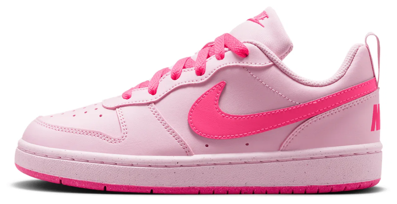Детские кроссовки с чашечной подошвой Court Borough Low Recraft Nike, Pink Foam/Hyper Pink/White — фото 2