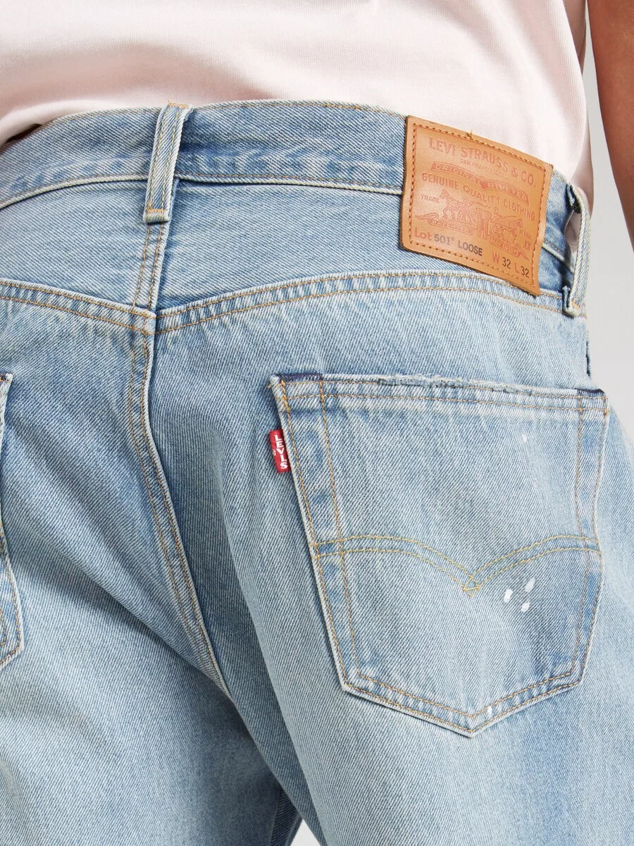 Джинсы LEVI'S свободного кроя '501 LOOSE' светло-голубого цвета — фото 3
