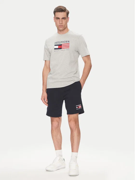 Футболка regular fit American Monotype Tommy Hilfiger, серый — фото 2