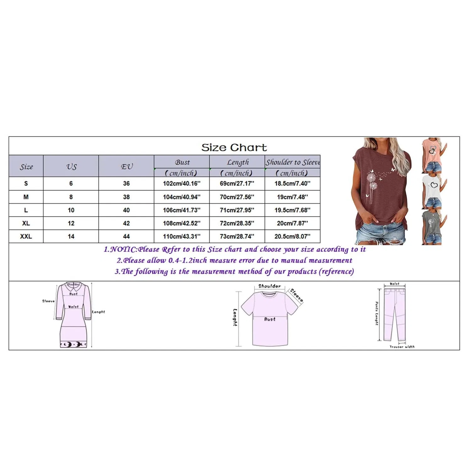 Женская футболка с коротким рукавом, черная, B-white — фото 4