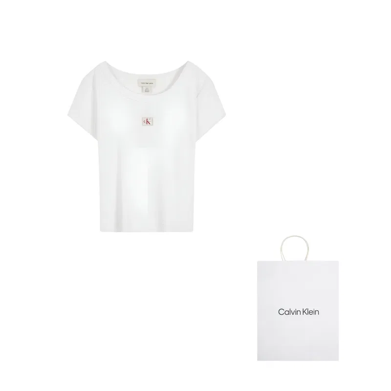 Женская футболка Calvin Klein, Moon White