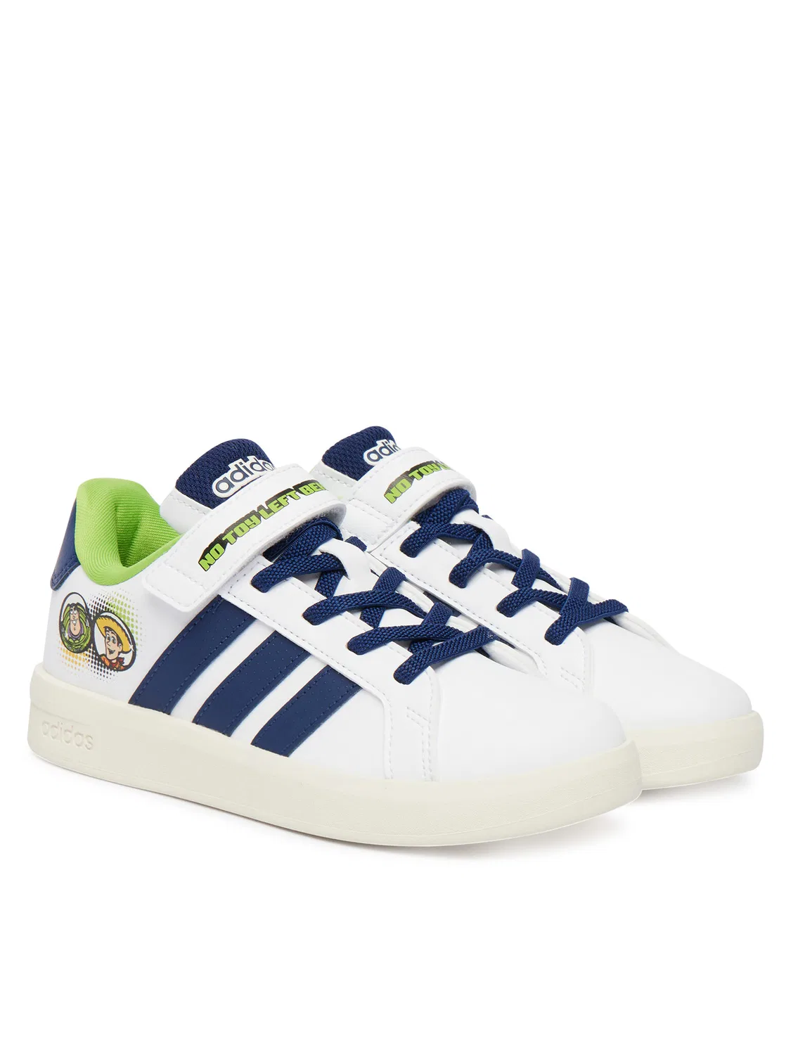 Кроссовки для мальчика Pixar Toy Story Grand Court Shoes Kids Adidas, белый — фото 2