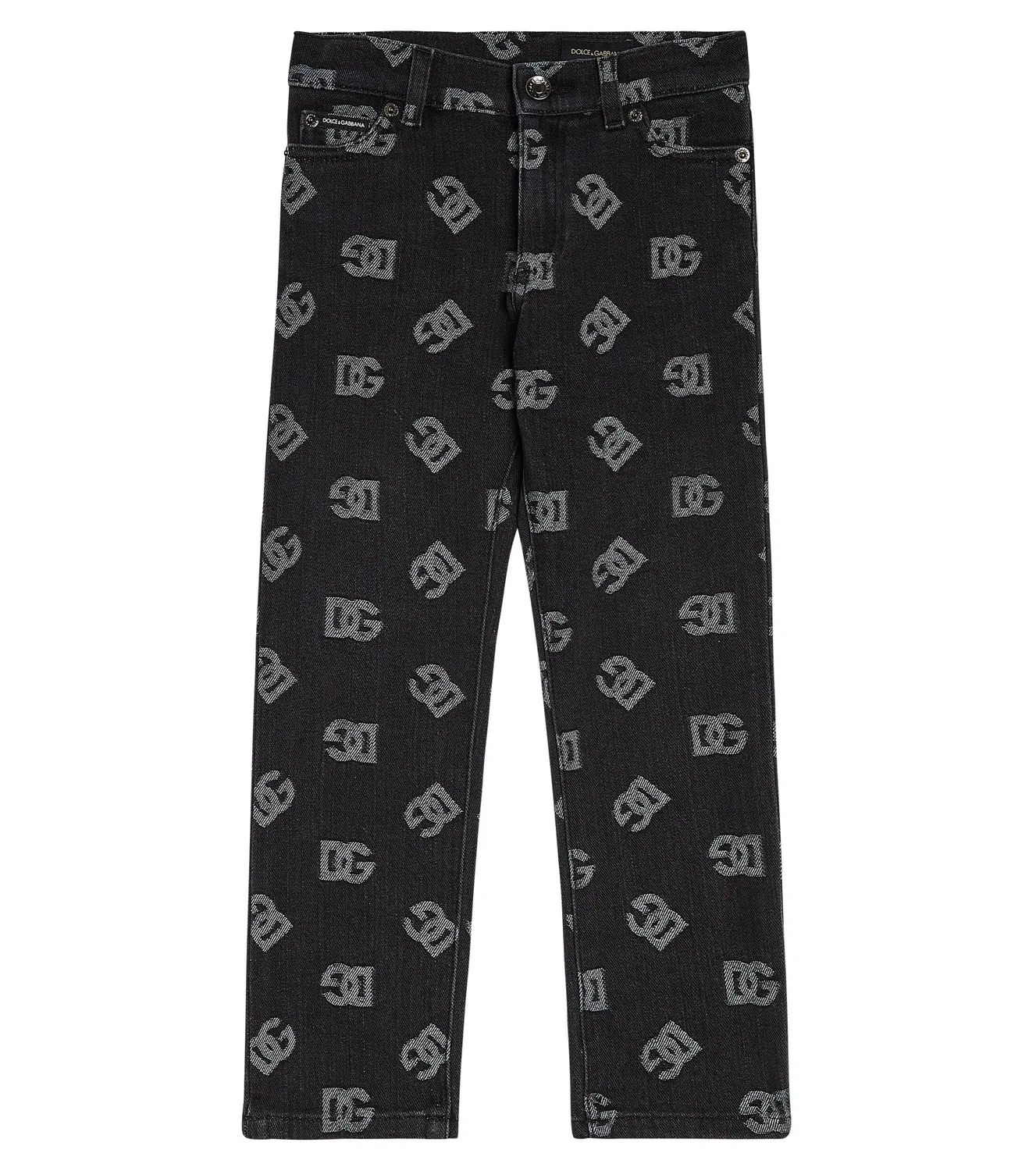 Джинсы хлопковые Dolce&Gabbana Kids, черный