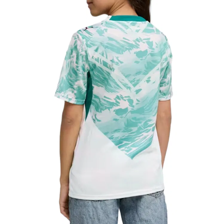 Детская спортивная футболка с круглым вырезом PUMA White Lagoon — фото 4