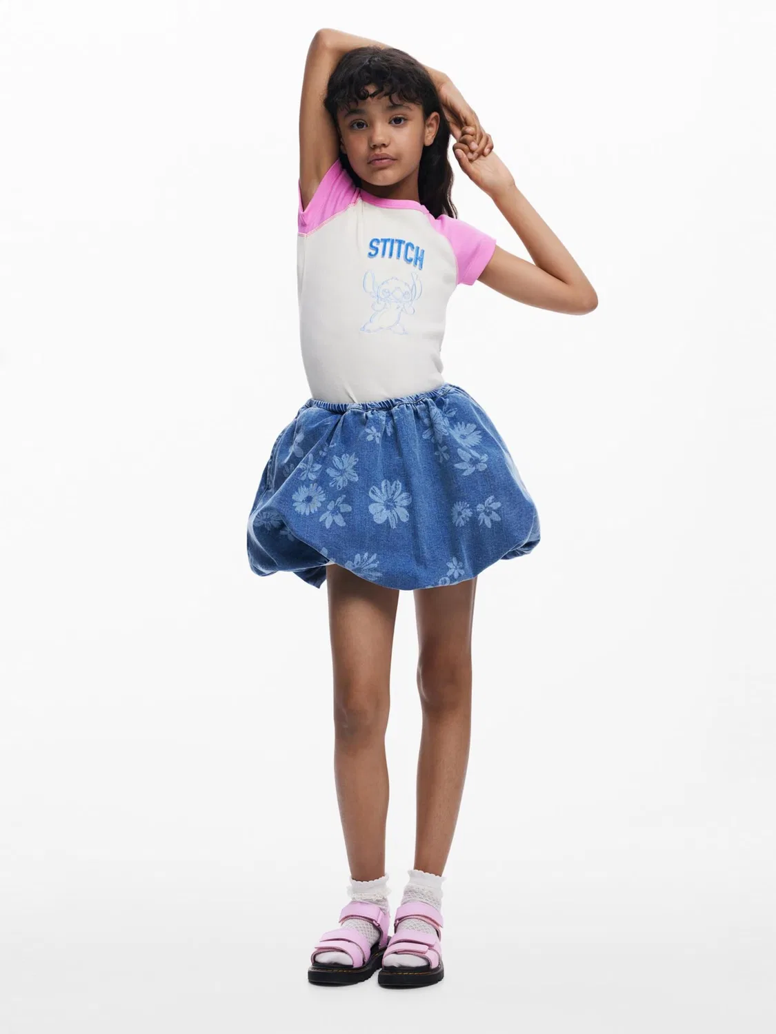Рубашка Desigual Stich белого цвета — фото 4