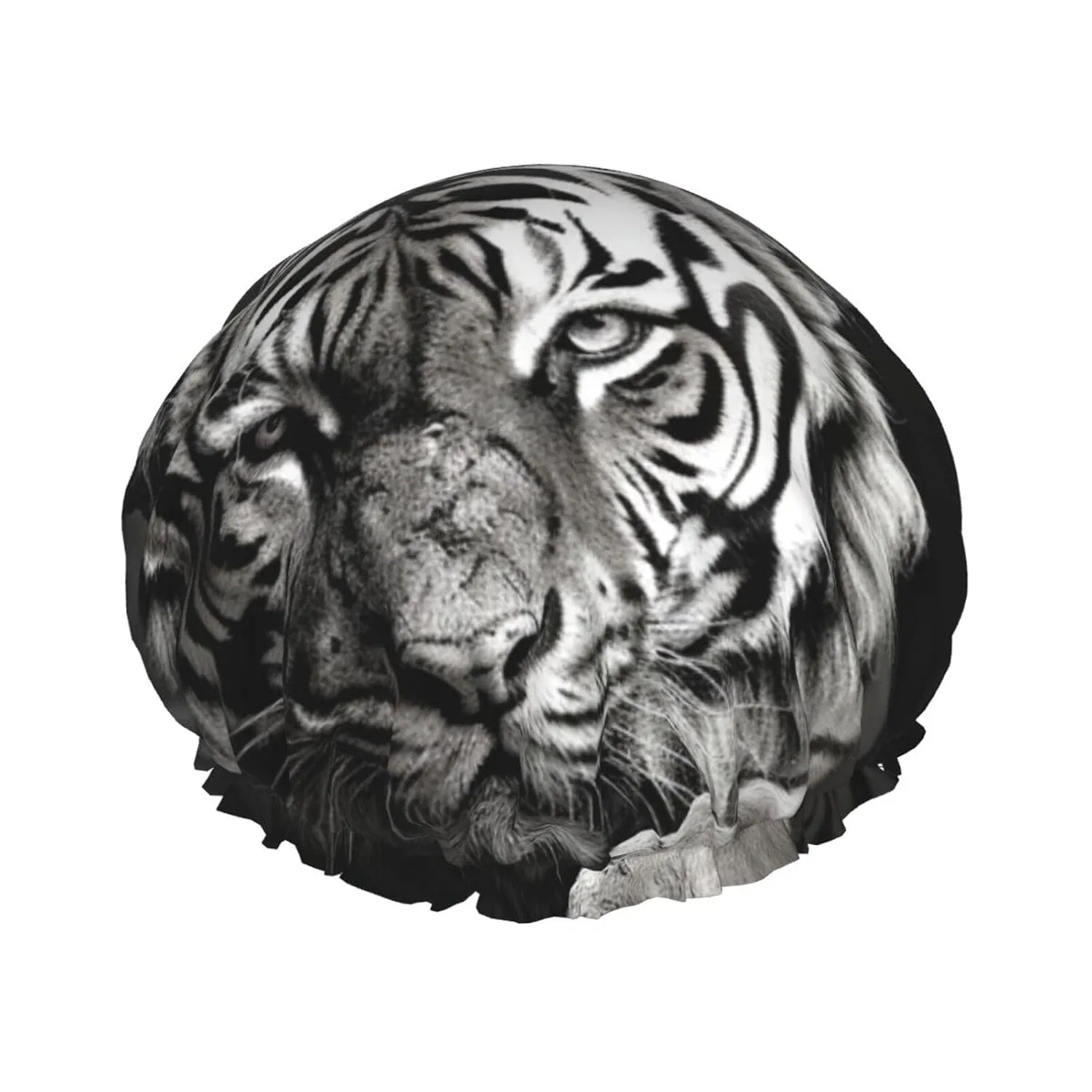 Двухслойная водонепроницаемая шапочка для душа, Resting Tiger, Schwarz Yxlymxdamai