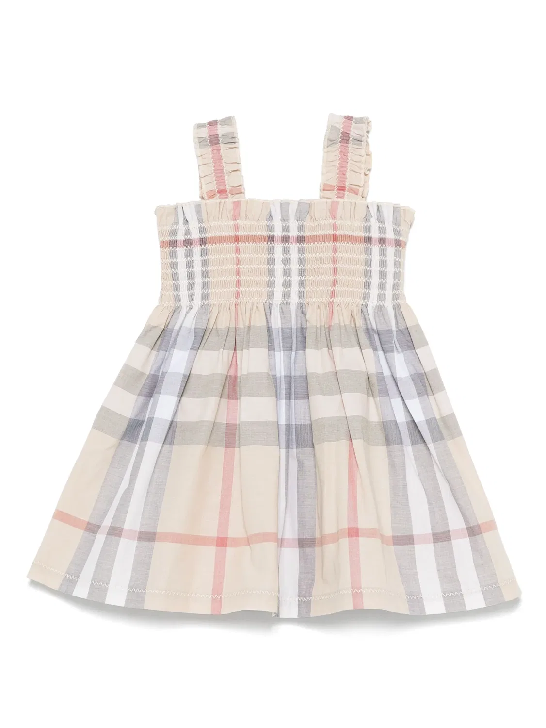 Детское платье Tegan коричневое Burberry, коричневый