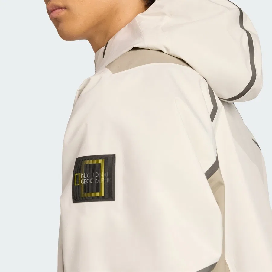Дождевик CLIMAPROOF с принтом Nat Geo TERREX KC2342 adidas, Серебристый — фото 4