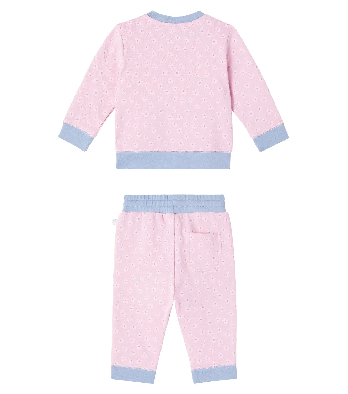 Комплект из свитшота и спортивных штанов с цветочным принтом Stella Mccartney Kids, розовый — фото 4