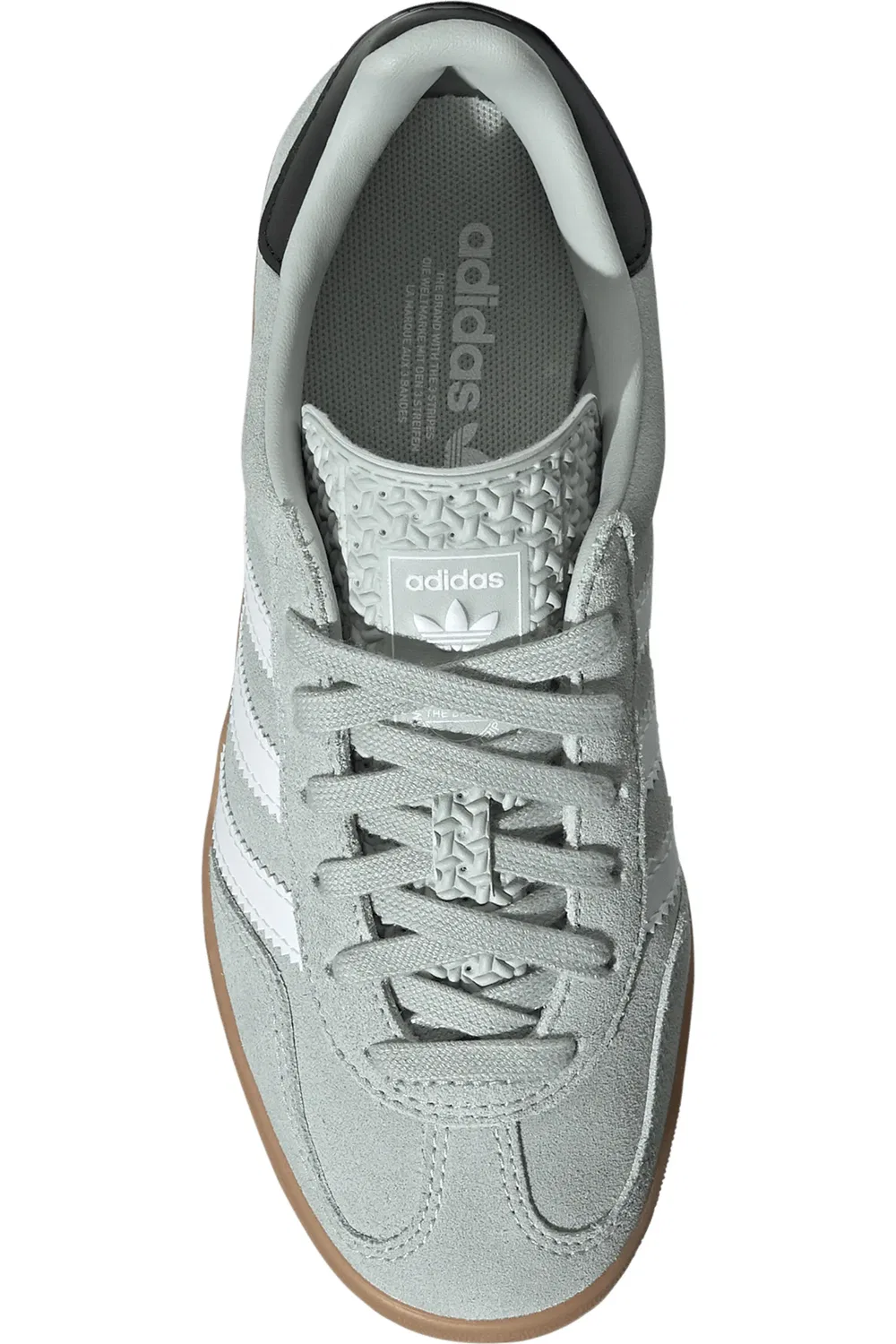 Кроссовки детские Gazelle Indoor adidas, серебристый/белый/черный — фото 4
