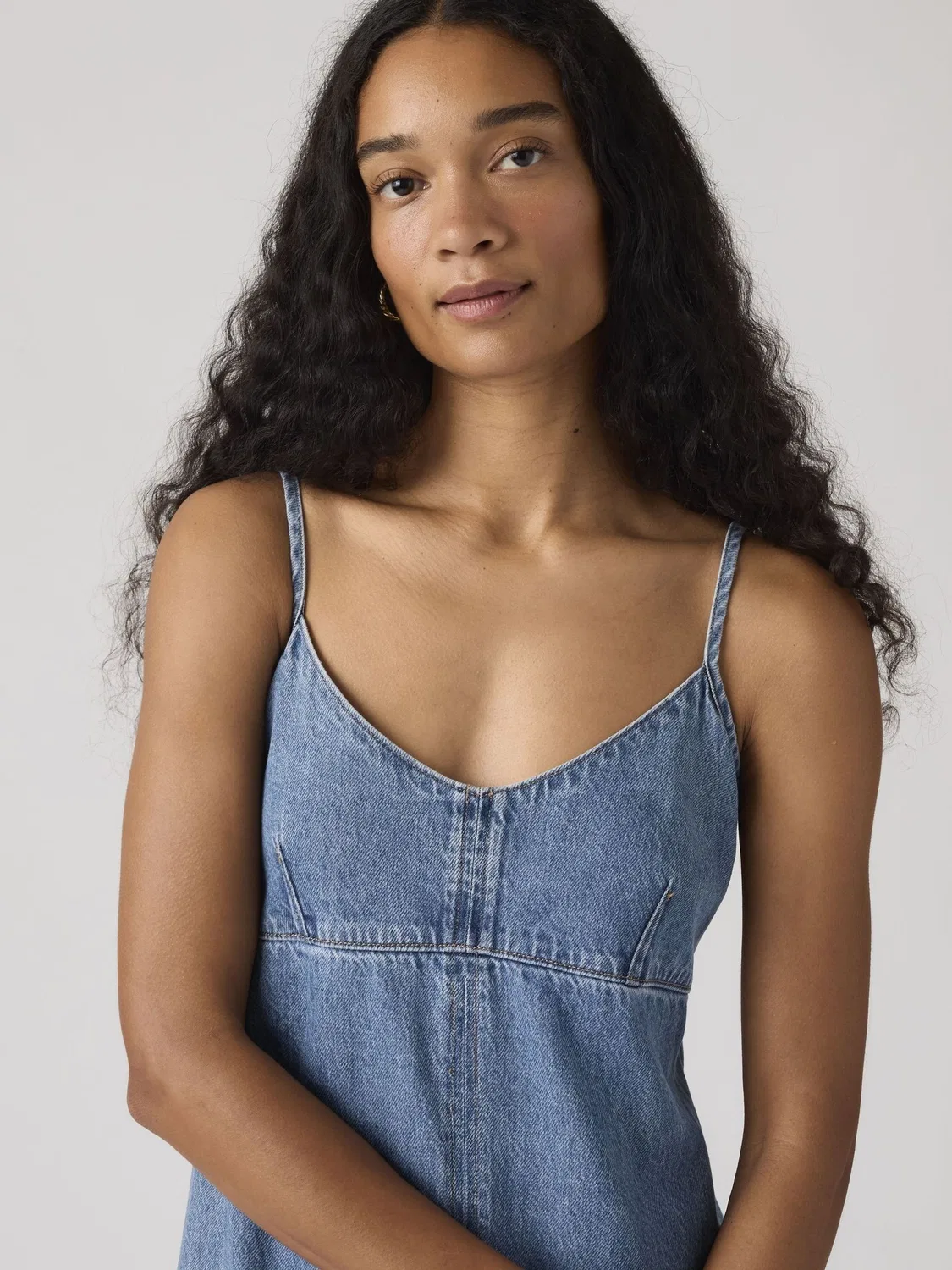 Платье-комбинация джинсовое Levi's 90s Denim Slip Dress, Синий — фото 3