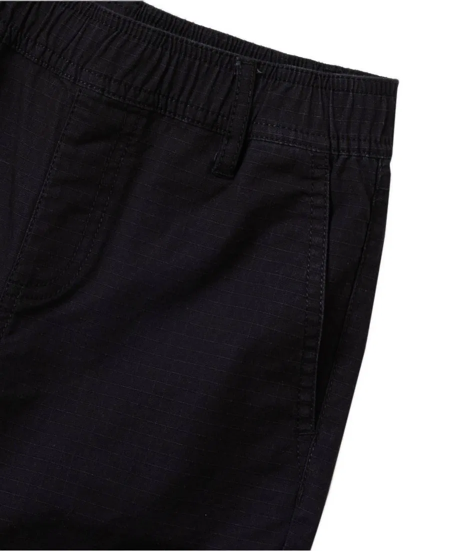 Штаны карго с усиленными коленями Boys Iron Knee Woven Cargo Pants Lands' End, Black — фото 3