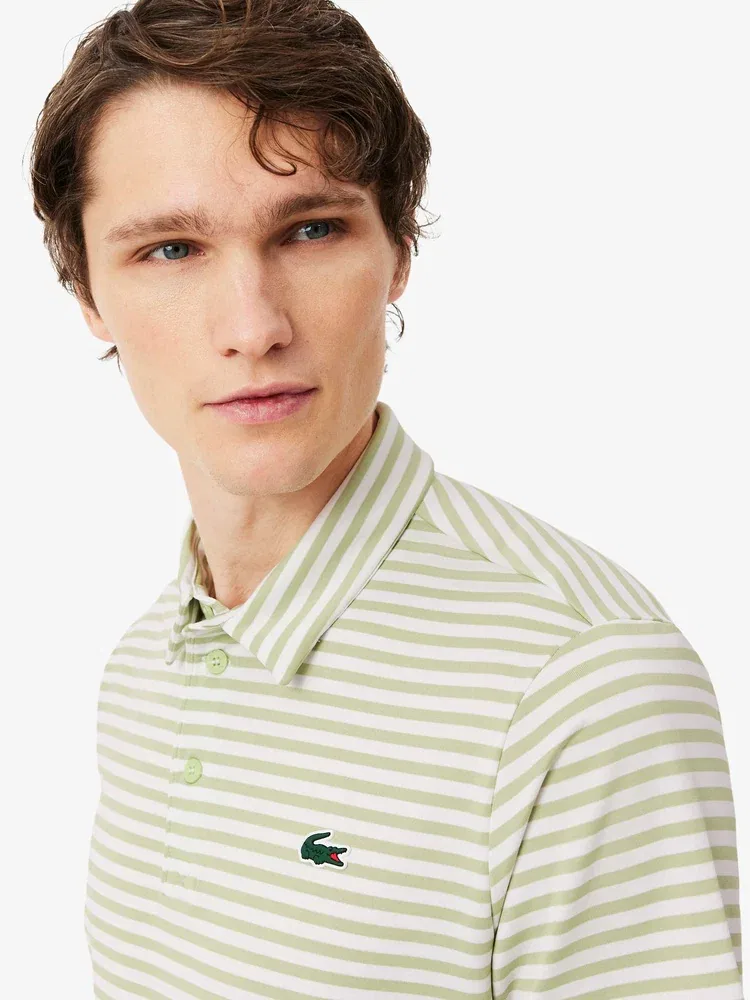 Футболка поло с коротким рукавом, полосатая, DH3187 LACOSTE, Gold — фото 2
