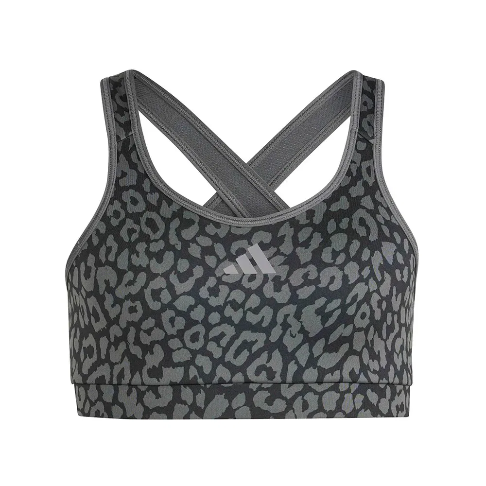 Спортивный бюстгальтер Future Icons Optime Medium Impact Adidas, серый
