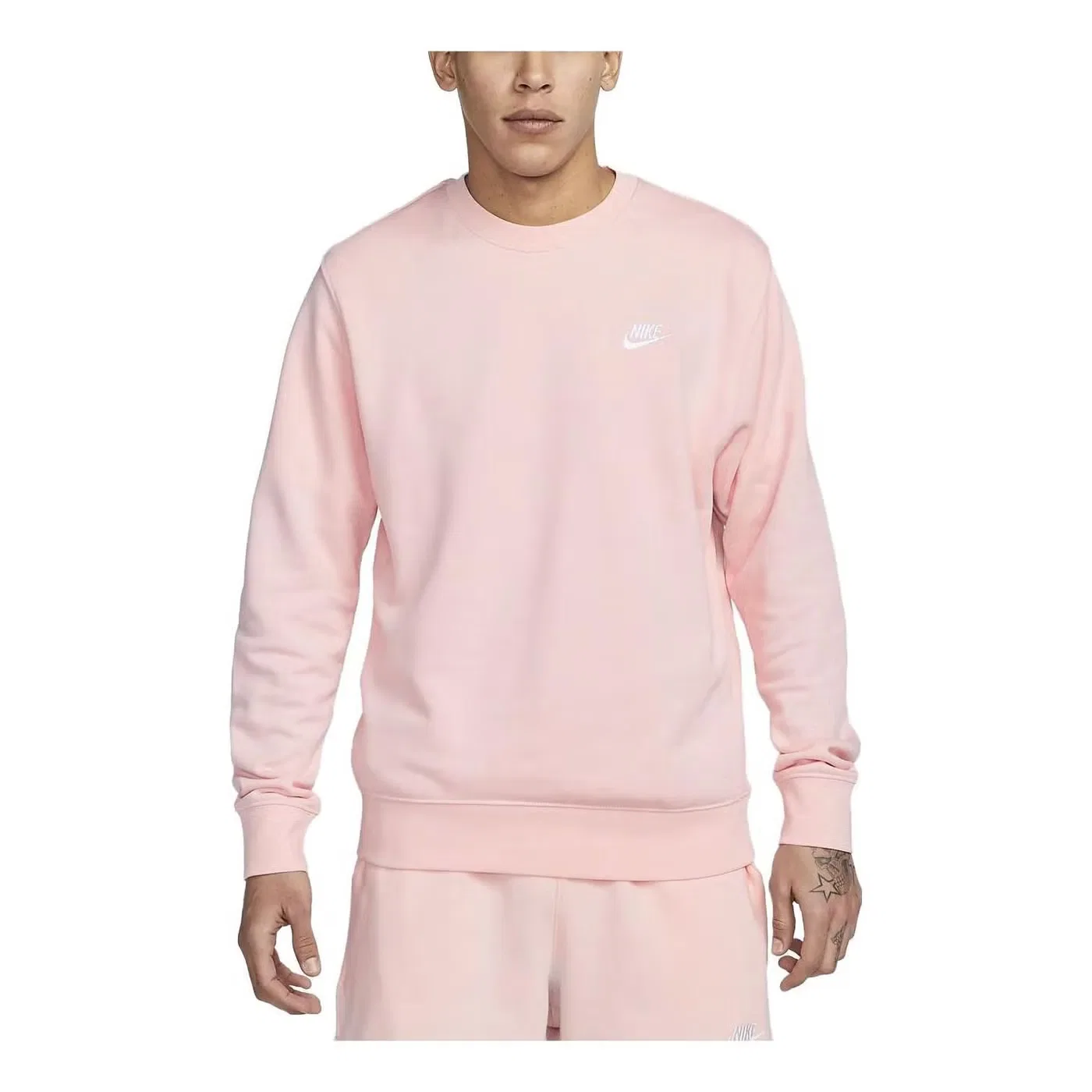 Свитшот с длинным рукавом Sportswear Club Fleece Nike, розовый