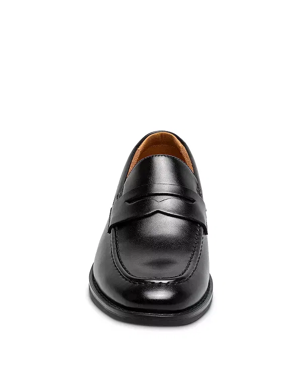 Детские лоферы для мальчиков с принтом Rucci Moc Toe Penny Loafers Florsheim Kids, черный — фото 2