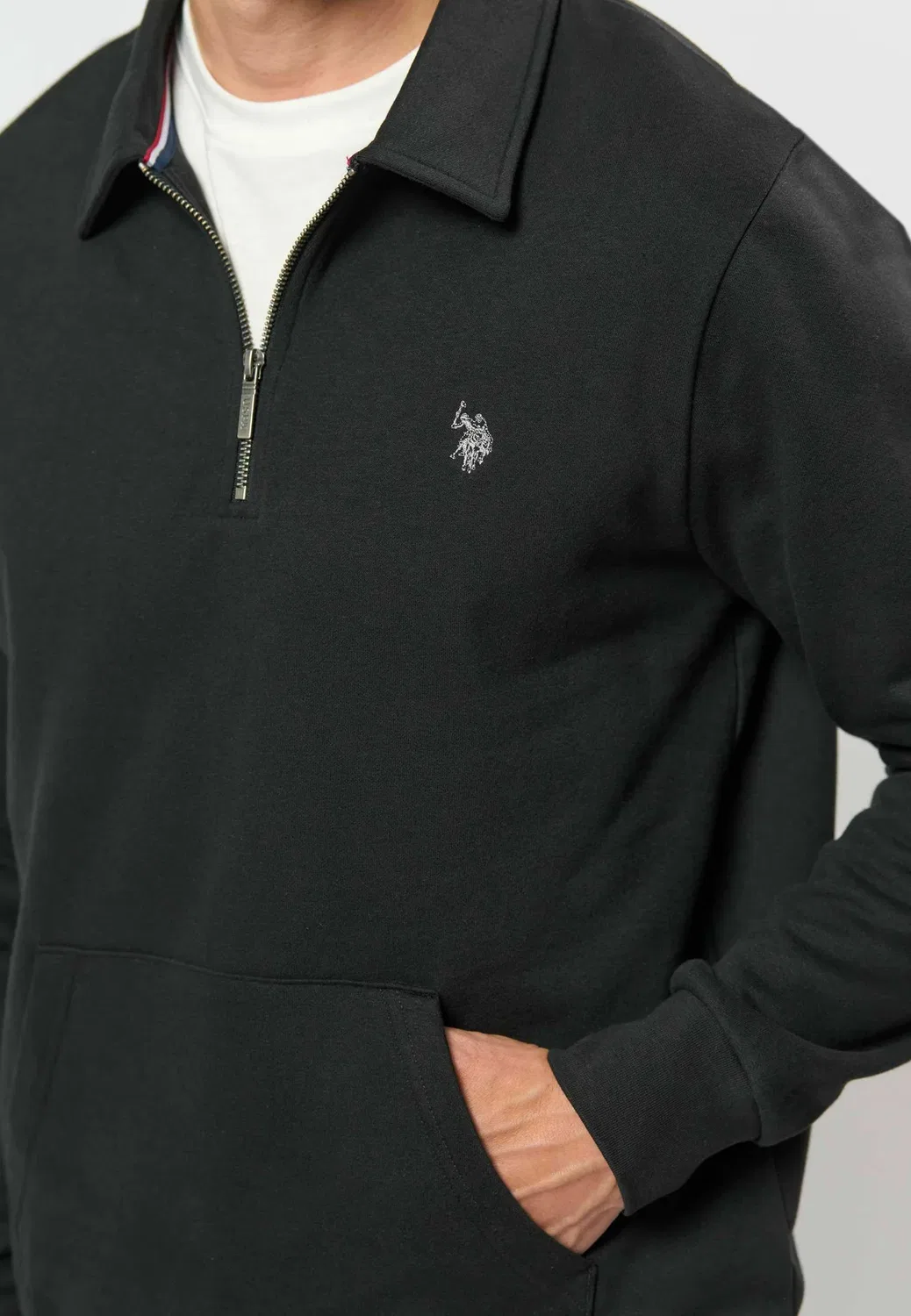 Толстовка Umdagur с застежкой-молнией до середины груди - толстовка U.S. Polo Assn., Tap Shoe — фото 4