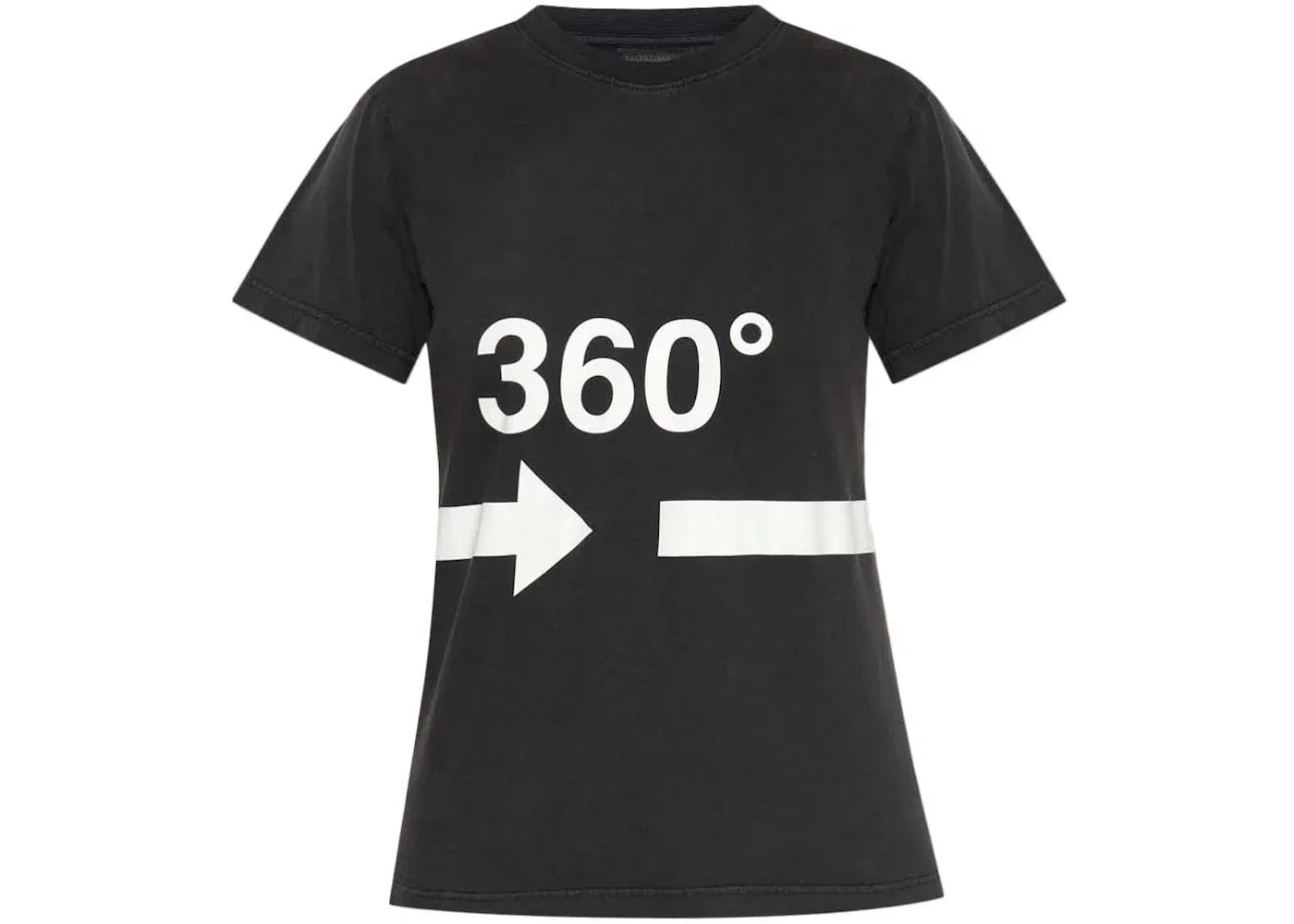 Женская футболка с принтом T-Shirt Balenciaga, Black/White