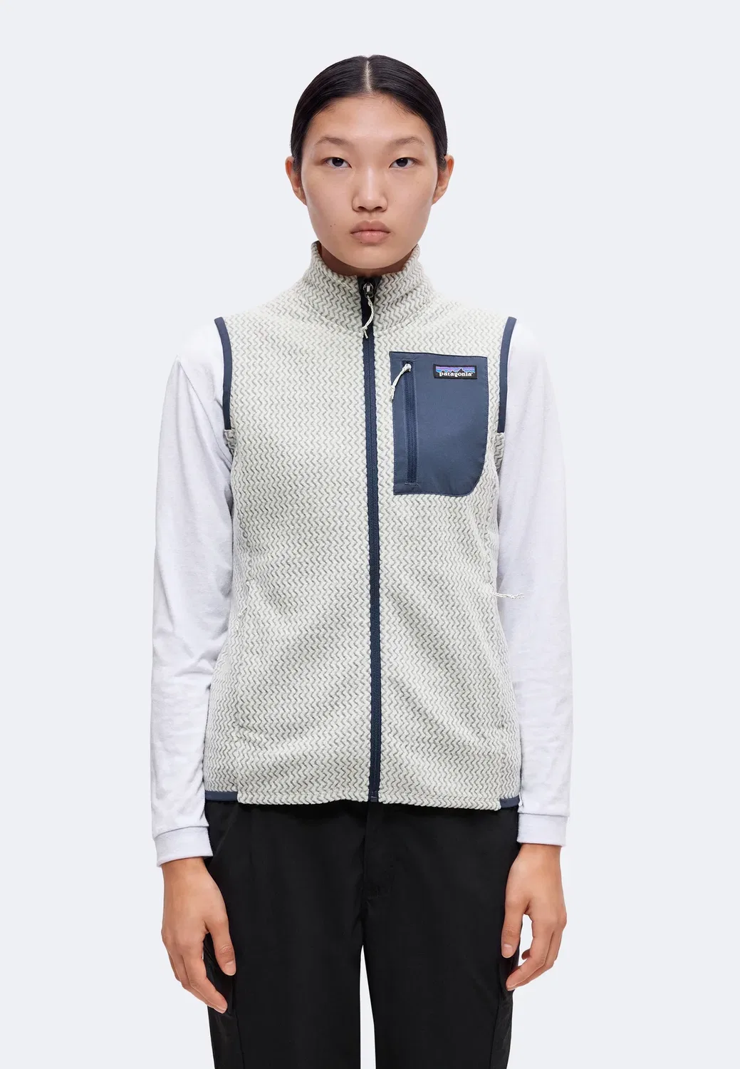 Жилет R1 Patagonia, Birch White