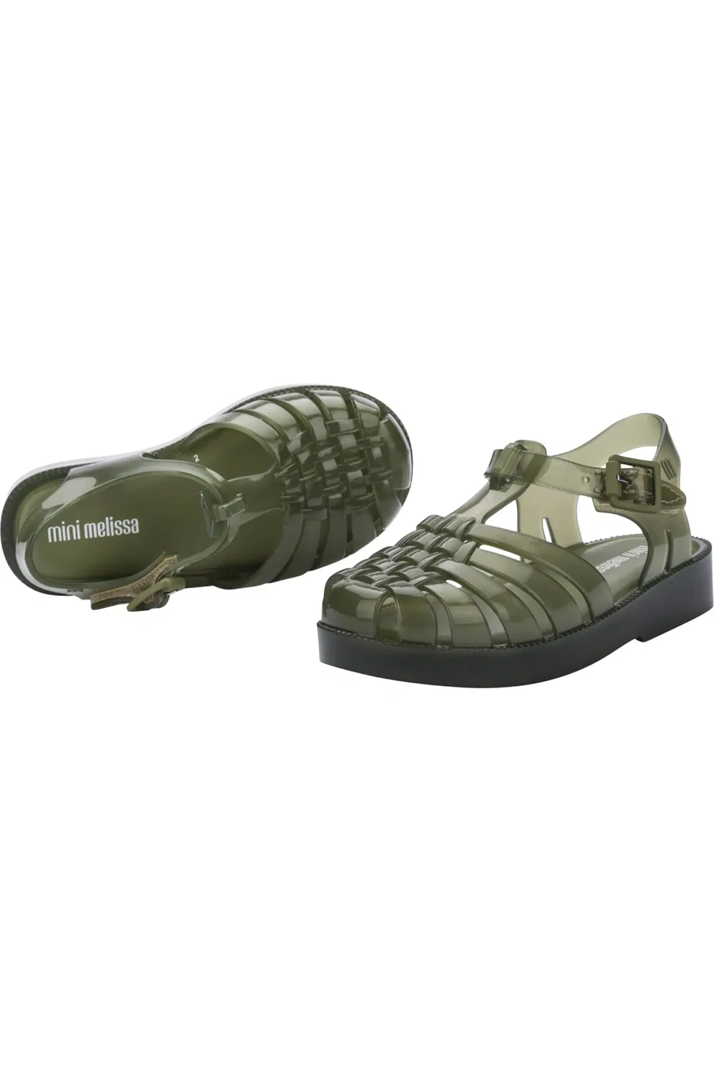 Сандалии детские с ароматом фруктов Possession Mini Melissa, Transparent Green — фото 4