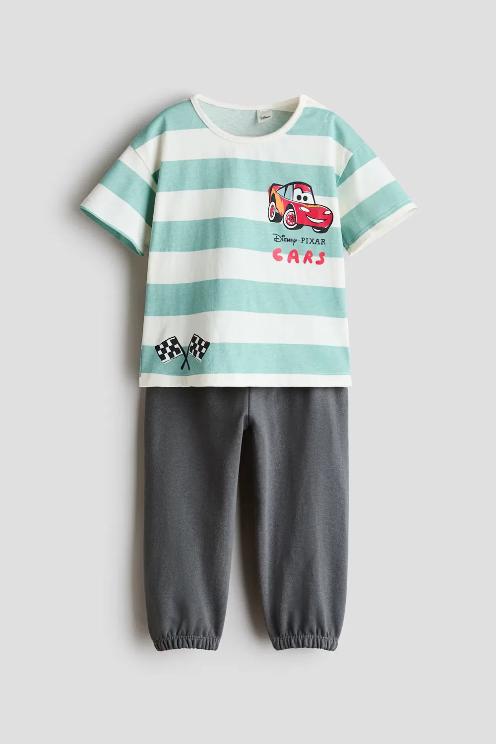 Костюм-Двойка с принтом H&M, Türkis/Autos