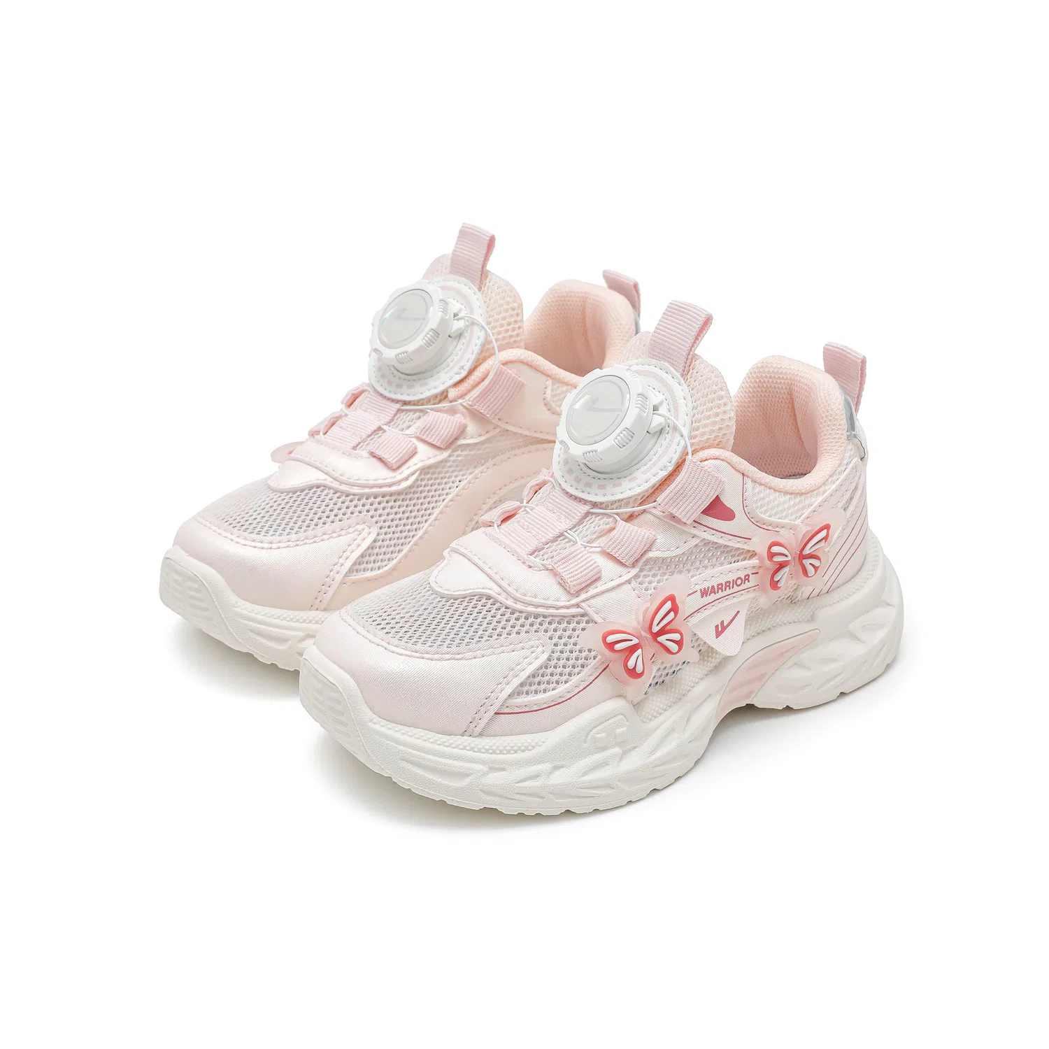 Детские кеды для девочек с сетчатым верхом Pink WARRIOR — фото 4