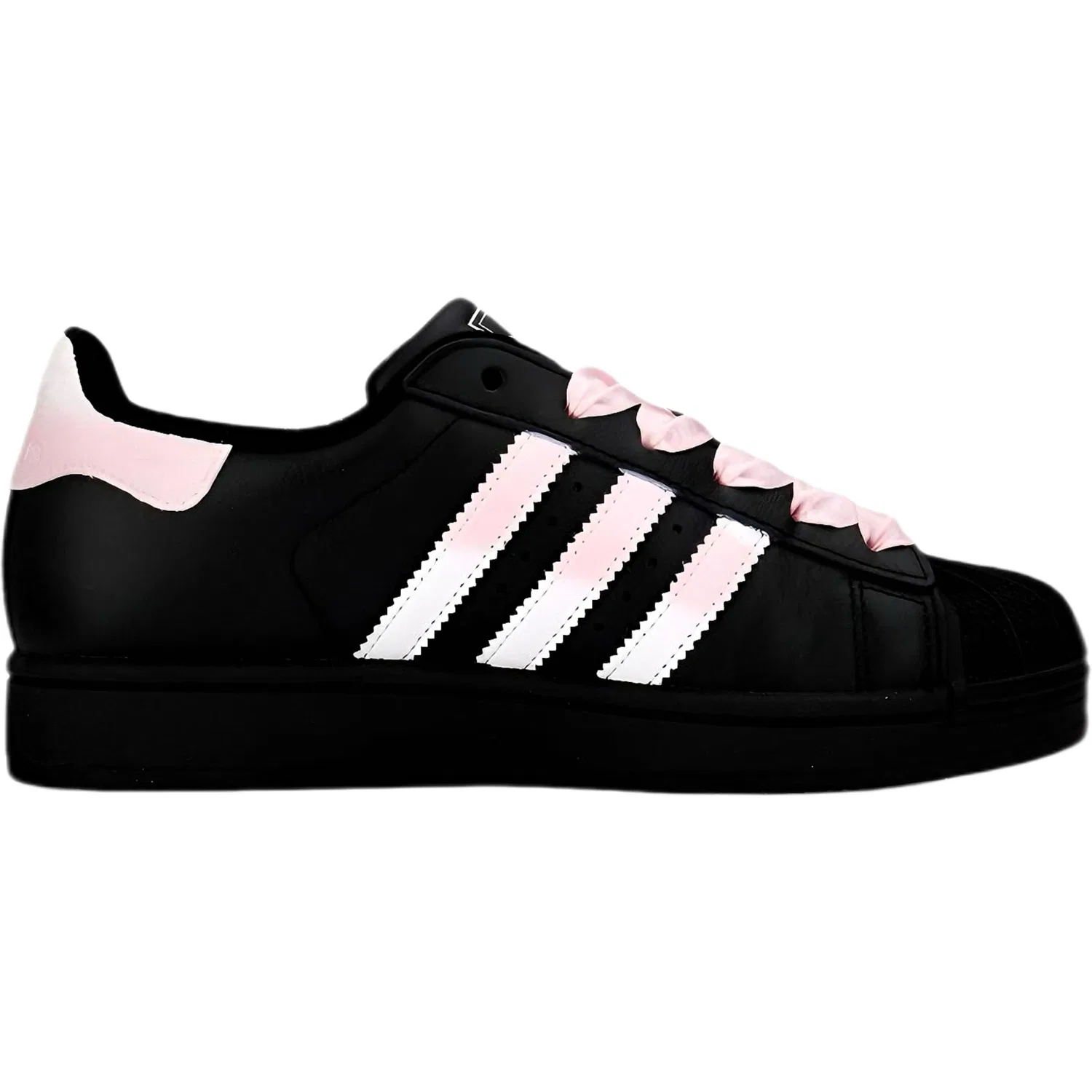 Детские кроссовки на платформе Adidas Originals Superstar 2, Pink — фото 3
